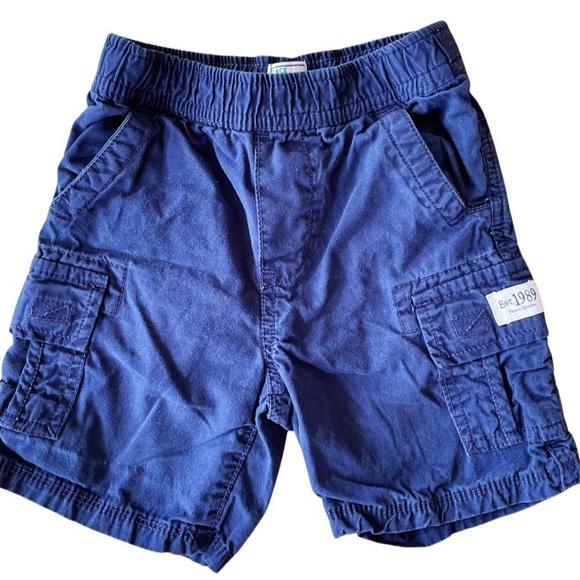 Size: 2T Toddler Boys Navy Cargo Shorts - Picture 1 of 4